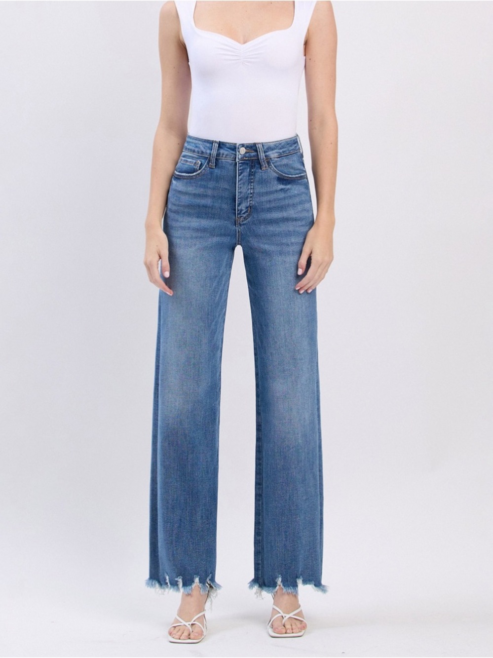 Vervet High-Rise Wide-Leg Jeans - 28